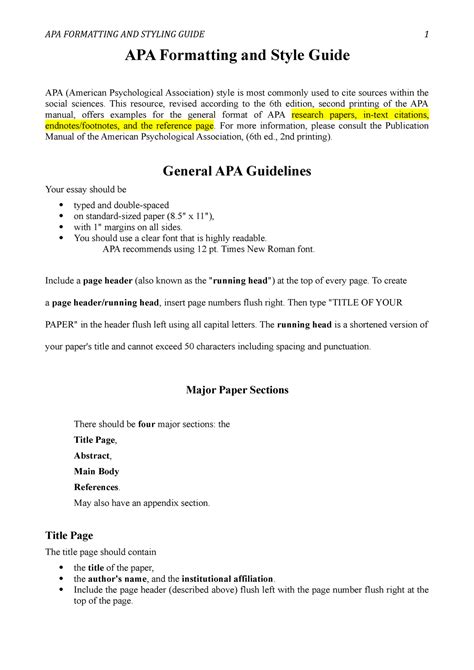 FORMATTING and SUBMISSION GUIDELINES for .